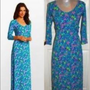Lilly Pulitzer long sleeve maxi dress